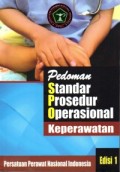 Pedoman Standar Prosedur Operasional Keperawatan edisi 1