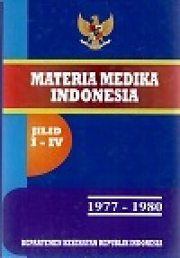 Materia Medika Indonesia 1977-1980 Jilid I-IV